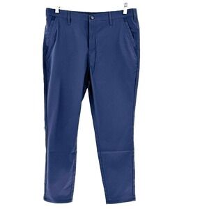 Jack Archer Jetsetter Pants Men's 34x30 Navy Blue Chino Flat Front Performance